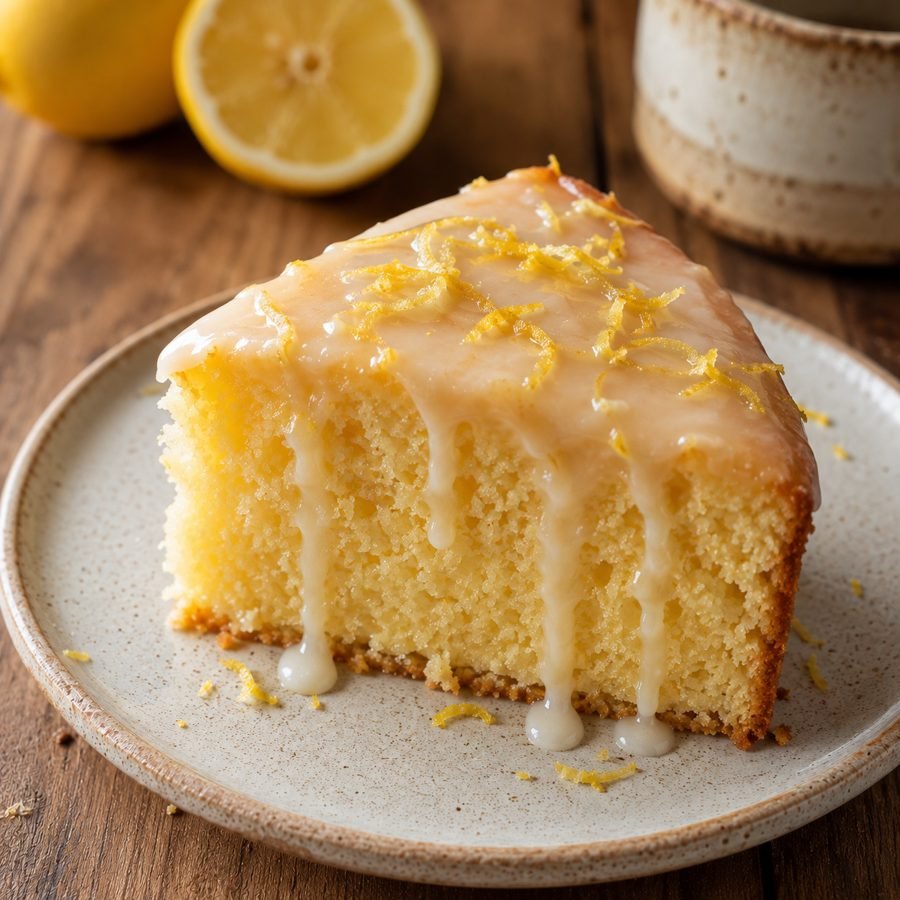 Zitronenkuchen mit Sirup