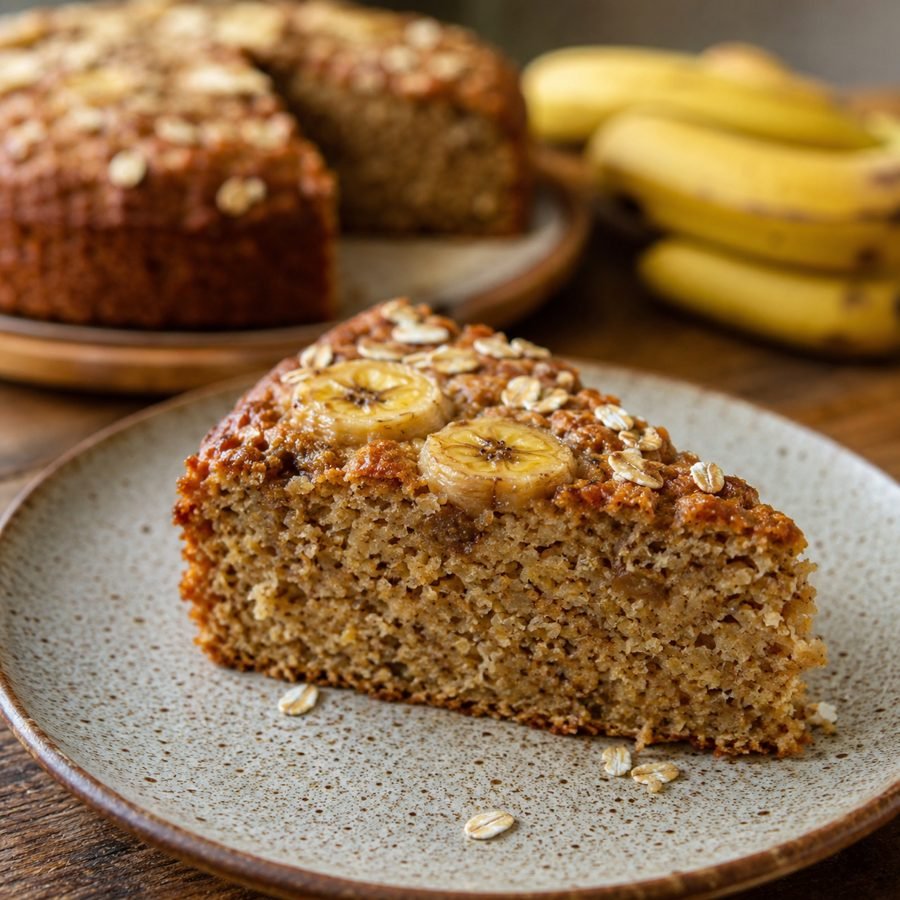 Vollkorn-Bananen-Hafer-Kuchen